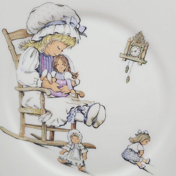 Lenox Special Children's Edition Rocking Chair Girl Plate Blue Rimmed - Picture 5 of 6